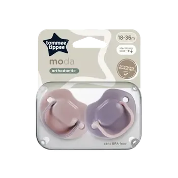 dudlíky Tommee Tippee Dudlík silikon Moda, 18-36m, 2ks - více barevných variant (43343699)