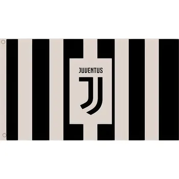 Vlajka JUVENTUS FC Vlajka Juventus, černobílá, 152 × 91 cm