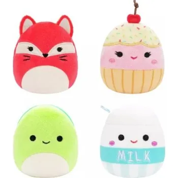 plyšák Squishmallows Micromallows 4-Pack Liška, Želva, Mlíčko, Dortík 6 cm