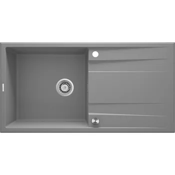 Granitový dřez Deante Dřez Eridan s odkapávačem, granit - ZQE S713 šedý metalic
