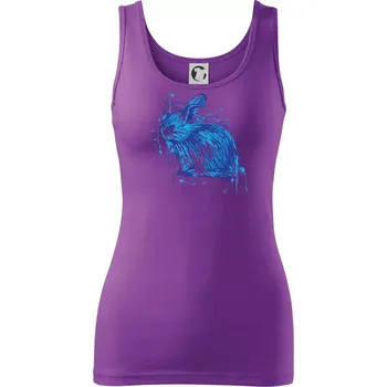 Dámské tričko Králík kaňka - Dámské tílko - 2XL ( Fialová )