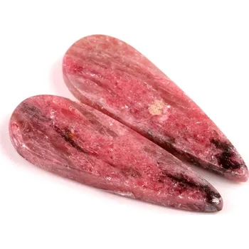 Přírodní kámen Kabošony páry Rhodonit č.P735 (45x15x5mm)