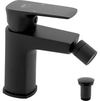 EBS Urban Black Baterie bidetová s výpustí, černá mat URB135B