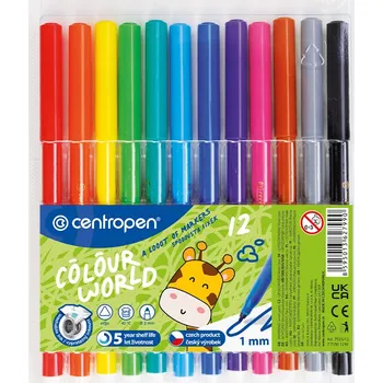 centropen Fixy - CENTROPEN 7550 - sada 12 ks 597421