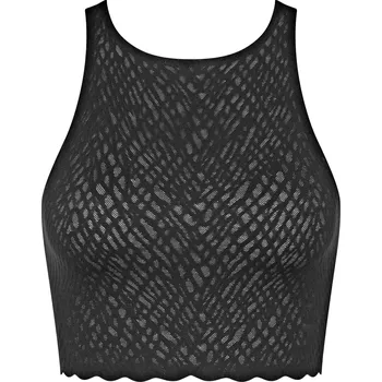 Dámský top ZERO Feel Bliss Crop Top - BLACK - černý 0004 - SLOGGI BLACK XL