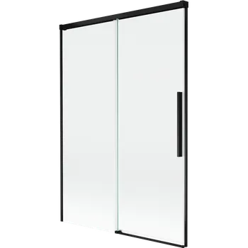 Vanová zástěna Mexen Rox sprchová zástěna dvoukřídlá posuvná 120 x 150 cm, transparentní, černá - 8C9-120-001-70-00 Vanové zástěny