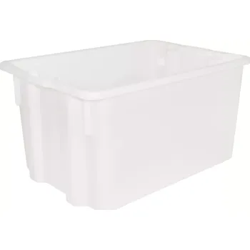 Máslenka Moser Plastová přepravka, bílá, objem: 70,00 litrů, výška: 340 mm, délka: 620 mm