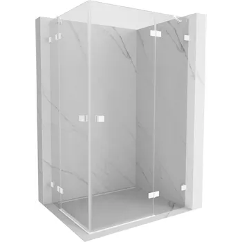 Mexen Lunar Duo sprchová kabina pravá otevíratelná 110 x 75 cm, transparentní, bílá - 834-110P-075L-20-00 Sprchové kouty