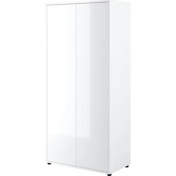 Šatní skříň Šatní skříň Bed Concept - Lenart Bílá Alpská / Bílý lesk 101x218 cm