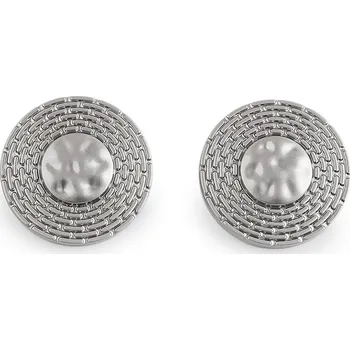 Knoflík Kovový knoflík designový velikost 30", 38", střední, 3 (30") nikl