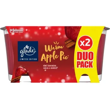 Svíčka Glade svíčka vonná Warm Apple Pie, 2× 112 g IDDRZEX10089