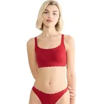 Dámská podprsenka SLOGGI ZERO FEEL BLISS FESTIVE TOP S Červená