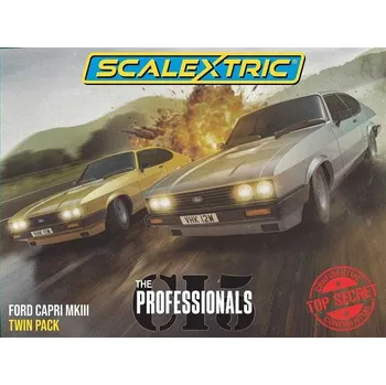 RC model letadla Autíčko Film & TV SCALEXTRIC C4642 - The Professionals Capri Twin Pack (1:32)