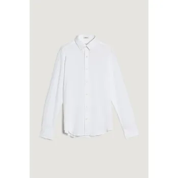 Pánská košile KOŠILE GANT REG JERSEY PIQUE STRETCH SHIRT WHITE
