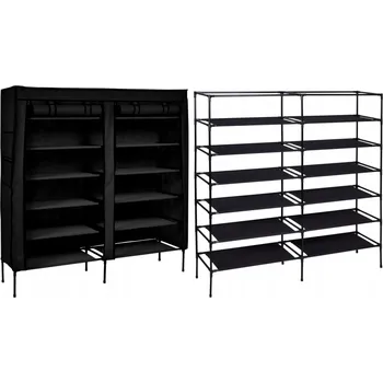 Šatní skříň Botník Gockowiak 110 x 120 x 30 cm černý