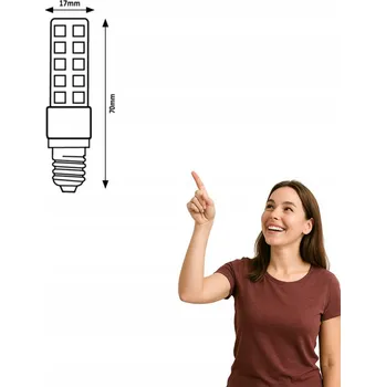 Žárovka LED žárovka E14 T20 5W teplá bílá SMD-LED 79010 Rabalux