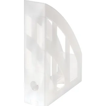 Archivační box Stojan na časopisy - Classic bílý - transparent. 597627