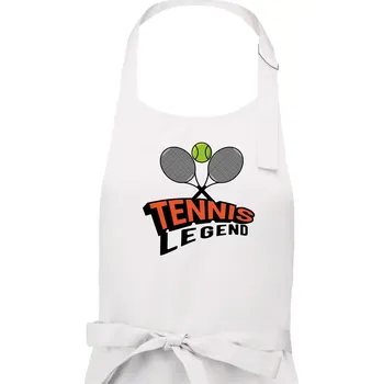 Kuchyňská zástěra Tennis legend - Dámská zástěra na vaření - Univerzální velikost ( Bílá )