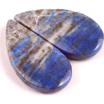 Přírodní kámen Kabošony páry Lapis Lazuli č.P767 (28x15x5mm)