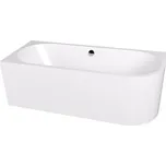 EBS Velvet Vana asymetrická 180x75 cm, levá, bílá VELVET180L