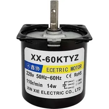 Síťový kabel Synchronní motorek 60KTYZ, 230V~ 14W s převodovkou, 2,5RPM