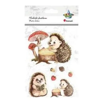 Naklejki foliowe jeże 7szt