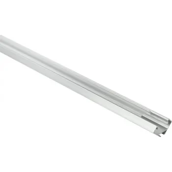 LED lišta Eco Light Profil R01 rohový eloxovaný + transparentní difuzor 1m + 2x krytky