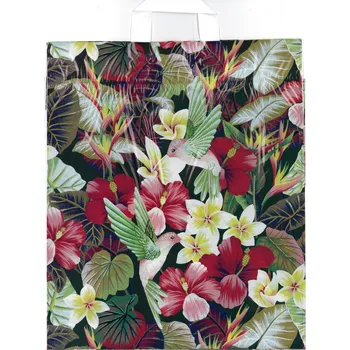 Dárková taška Lika Taška PE Kolibřík s květy ,balení 50 ks 596977