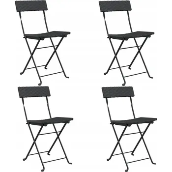 Zahradní židle VidaXL kovová černá