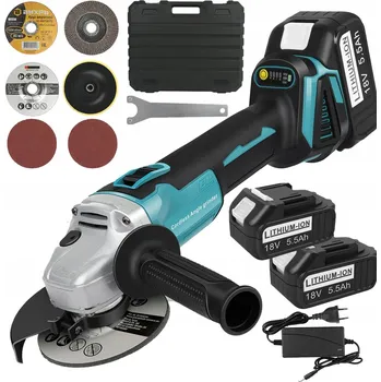 úhlová bruska ÚHLOVÁ BRUSKA BRUSKA S REGULACÍ OTÁČEK + 2 BATERIE 5,5 Ah