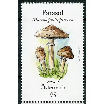 Poštovní známka Österreich post (2023) MiNr. 3738 ** - Rakousko - Houby (IV.) Bedla vysoká (Macrolepiota procera)