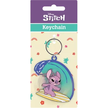 Přívěsek na klíče Ociostock Lilo & Stitch Angel Spinner Keychain