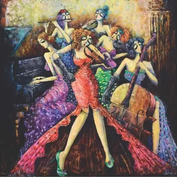 Puzzle Anatolian čtvercové puzzle Ženský orchestr 1024 dílků