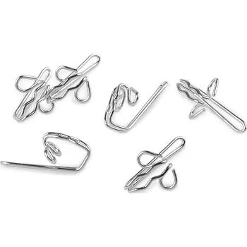 Kovový háček na záclonovky, barva nikl