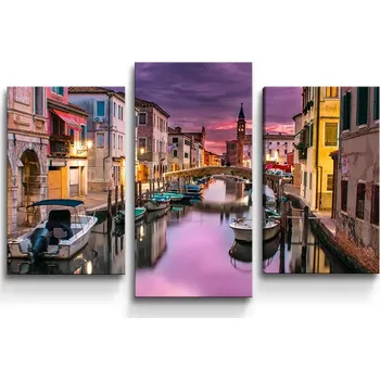 Obraz Sablio Obraz - 3-dílný Benátky - 75x50 cm