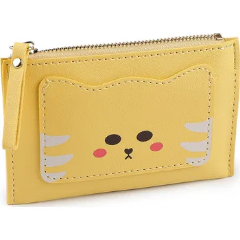 Peněženka / pouzdro na karty a peníze 9x14 cm, střední, 6 žlutá
