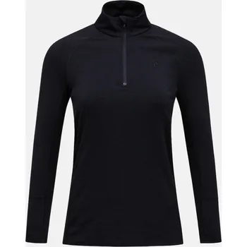 Dámské tričko TERMO PRÁDLO PEAK PERFORMANCE W MAGIC HALF ZIP BLACK