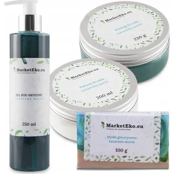 Kosmetická sada Kosmetická sada - AZUROVÉ MOŘE - Balzám, Peeling, Gel, Přírodní mýdlo