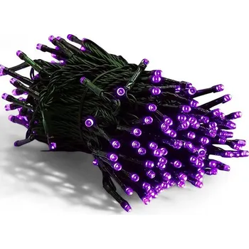 Vánoční dekorace Senzanakupy Vnitřní řetěz 18 m 180 LED, fialový, 8 programů