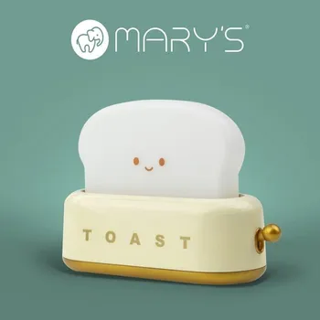 Stojací lampa Eco Light MARY'S LED TOASTER NOČNÍ SVĚTLO ŽLUTÁ