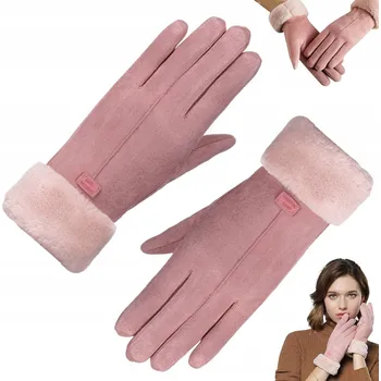 Rukavice DÁMSKÉ TEPLÉ ZIMNÍ RUKAVICE S DOTYKOVOU VRSTVOU 23 cm