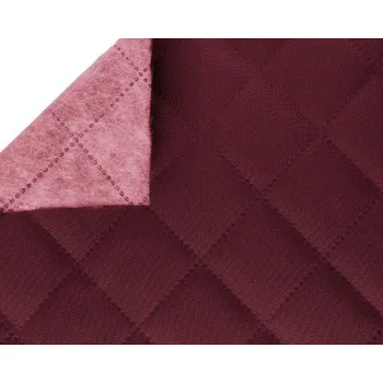 Prošev bordó, vzor káro 5x5cm, metráž, látka