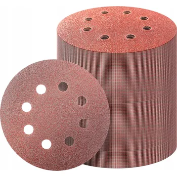 Brusný kotouč Brusné kotouče NA SUCHÝ ZIP pro brusky 100 KUSŮ 125 mm P240 s otvory