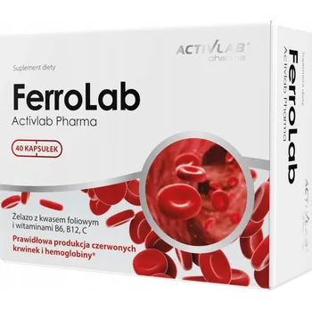 Activlab FERROLAB železo kyselina listová vitamíny 40 kapslí