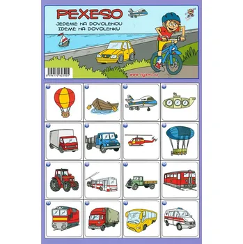 Karetní hra Mičánek MP pexeso A4 Jedeme na dovolenou 596416