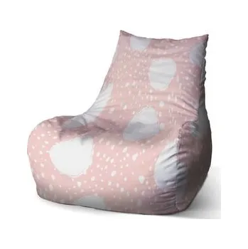 Sedací pytel Dětský sedací vak Bean Bílé fleky: 60 x 70 x 70 cm