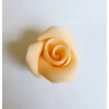 Jedlá dekorace na dort Dortisimo Cukrová růže malá broskvová (49 ks)