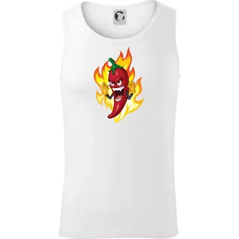 Chili paprička velmi pálivá - Tílko pánské Core - 2XL ( Bílá )