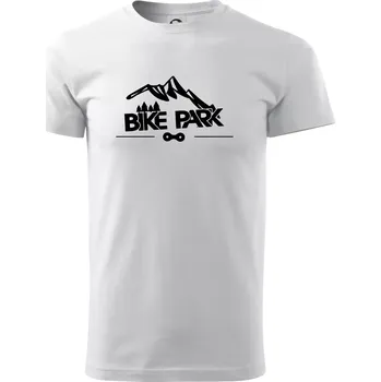 Pánské tričko Bike park hory - Triko extra velké (5-8XL) - 7XL ( Bílá )