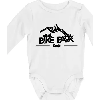 Bike park hory - Body kojenecké s dlouhým rukávem - Dlouhý r. do 3 měs ( Bílá )